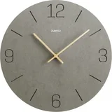 Wanduhr Kreta grau 30cm eingravierte Ziffern 185881