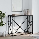  Konzolni stol crni 100 x 40 x 80 cm od konstruiranog drva | shoptok.hr