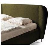 Makamii Tamno zeleni tapecirani bračni krevet s podnicom 160x200 cm Makana – | shoptok.hr