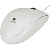  Miška usb 3gumbi optična žična b100 logitech bela Cene