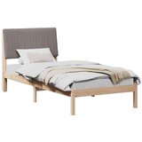  Okvir za krevet s uzglavljem Smeđa 90 x 190 cm tkanina | shoptok.hr