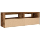 vidaXL Nočna omarica 2 kosa z LED lučkami stari les 60x35x40 cm | Shoptok.si