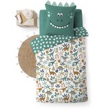 Douceur d intérieur Bijela/zelena pamučna dječja posteljina za krevet za jednu osobu 140x200 cm Dina – | shoptok.hr
