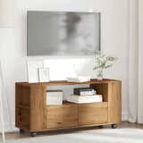 vidaXL TV ormarić s kotačićima Artisan hrast 102x34,5x43 cm | shoptok.hr