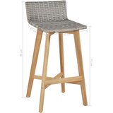 5-dijelni vrtni blagovaonski set bagremovo drvo Smeđa | Shoptok.si
