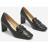 Resti Women's moccasin-style pumps in black Mokwell-Footwear | ePonuda.com