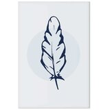  Slika - Blue Feather (1 Part) Vertical 20x30 | shoptok.hr