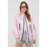 Pinko Bomber jakna ženski, roza barva