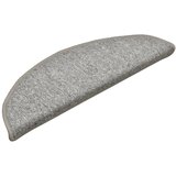  Prostirke za stepenice 15 kom 56x17x3 cm svijetlo sive poluokrugle | shoptok.hr