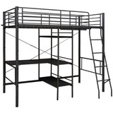 The Living Store Pograd z okvirjem za mizo črn kovinski 90x200 cm - Pograd, (21491831) | Shoptok.si