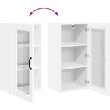  Zidni stakleni ormarić 2 pcs Visoki sjaj bijela 40 x 31 x 80 cm | Eponuda.com