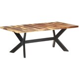 vidaXL Jedilna miza 200x100x75 cm trden les in finiš iz palisandra | Shoptok.si