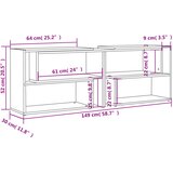 TV ormarić visoki sjaj sivi 149 x 30 x 52 cm konstruirano drvo | Eponuda.com