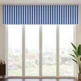  Vanjska roleta 90% blokada UV zraka Plava i bijela pruga 400 x 230 cm | Shoptok.si
