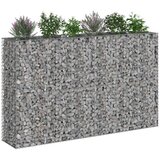  Gabionski uzdignuti krevet 3 pcs Srebrno 250 x 50 x 150 cm | shoptok.hr