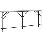  Konzolni stol siva boja hrasta 180x23x75 cm konstruirano drvo | shoptok.hr