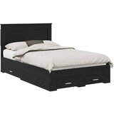 vidaXL Konstrukcija postelje s predalom z vzglavjem Konstruiran les, (5000103320) | Shoptok.si