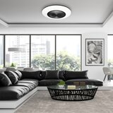  LED prigušiva plafonska lampa sa ventilatorom ARIA LED/38W/230V crna/bela +daljinski upravljač | Eponuda.com