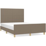 Okvir za krevet bez madraca smeđesivi 140x200 cm od tkanine | shoptok.hr