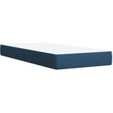 vidaXL Box spring postelja z vzmetnico modra 90x200 cm blago | Shoptok.si