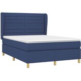  Krevet s oprugama i madracem plavi 140x200 cm od tkanine | shoptok.hr