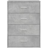  Komoda siva boja betona 60x31x84 cm od konstruiranog drva | shoptok.hr