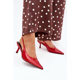 Boto Patented Stilettos With Open Heel Red Talira Cijene