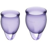 Satisfyer Feel Confident set od 2 menstrualne čašice, lila — 4002033 | Eponuda.com