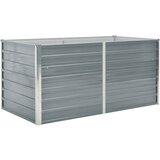 Maison Chic Dvignjeno Vrtno Cvetlično korito - Cvetlični Lonec 160x80x77 cm Galvanizirano Jeklo Sive Barve, (21789715) | Shoptok.si