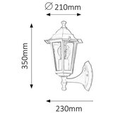 Rabalux velence spoljna zidna lampa E27 60Wcrna IP43 Cene