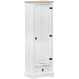  Ormari s ladicama Bijelo 55 x 38 x 170 cm Čvrsto borovo drvo | shoptok.hr