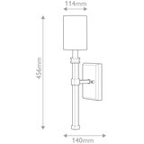  Hinkley HK-MOORE-WB1-HB - Zidna svetiljka MOORE 1xE14/40W/230V zlatna | Eponuda.com
