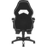 Novel GAMING STOL kovina, umetna masa, tekstil črna, bela | Shoptok.si