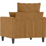  Fotelja smeđa 60 cm baršunasta | Eponuda.com