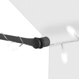 vidaXL Ročno zložljiva tenda z LED lučkami 300 cm krem, (20610668) | Shoptok.si