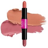 NYX Professional Makeup kremno rdečilo - Wonder Stick Blush - Honey Orange & Rose (WSB02) | Shoptok.si