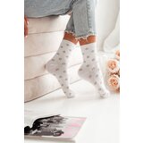 Milena Women's Socks With Small Flowers White | shoptok.hr