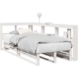  Krevet s regalom za knjige bez madraca bijeli 75x190cm borovina | shoptok.hr