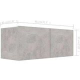  7-dijelni set TV ormarića siva boja betona konstruirano drvo - Beton siva 1 80 cm | shoptok.hr