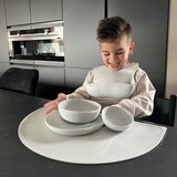 Eeveve® silikonska podloga za hranjenje marble cloudy gray | shoptok.hr