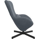  Jajolika fotelja Tamno siva 63 x 73 x 90 cm Baršun | shoptok.hr