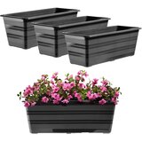 KADAX balkonski cvetlični lonec velik cvetlični lonec 40 cm paket rož 3 kosi stojalo za rože, (5000352990) | Shoptok.si
