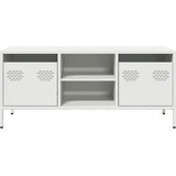  TV ormarić bijeli 101,5x39x43,5 cm hladno valjani čelik Bijela | Shoptok.si