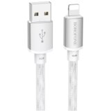  USB kabal BOROFONE BX95 Vivid PD silicone charging data cable 1m, 20W iPhone/lightning silver | Eponuda.ba