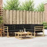  Set vanjskih sofa 5 kom. Bijela i crna | shoptok.hr