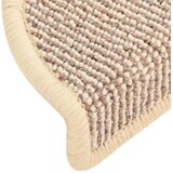 vidaXL Tepisi za stepenice 15 kom bijelo-smeđi 56 x 17 x 3 cm | shoptok.hr