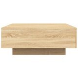  Stolić za kavu s LED svjetlima boja hrasta sonome 80x80x31 cm | Eponuda.com