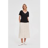 Marisse Black Cotton Blouse | Shoptok.si
