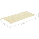  Zložljiva vrtna klop z blazino 118 cm bambus, (20804011) | Shoptok.si