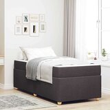  Konstrukcija postelje z vzmetnico Temno rjava 80 x 200 cm blago, (5000069798) | Shoptok.si
